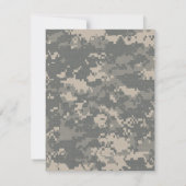 EBENE 4x5 danken Ihnen, Camouflage Dankeskarte (Rückseite)