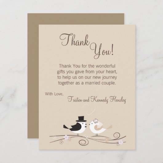 EBENE 4x5 danken Ihnen, Dankeskarte (Vorne/Hinten)