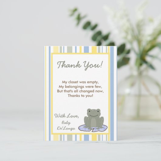 EBENE 4x5 danken Ihnen, Dankeskarte (Stehend Vorderseite)