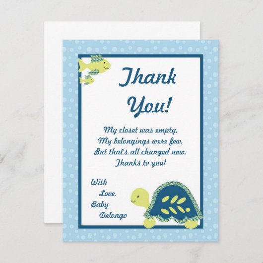 EBENE 4x5 danken Ihnen, Dankeskarte (Vorne/Hinten)