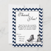 EBENE 4x5 danken Ihnen, die Jugendturnschuhe zu Dankeskarte (Vorderseite)