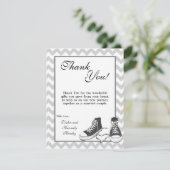 EBENE 4x5 danken Ihnen, die Jugendturnschuhe zu Dankeskarte (Stehend Vorderseite)