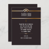 EBENE 4x5 danken Ihnen, Gatsby Thema zu kardieren Dankeskarte (Vorne/Hinten)