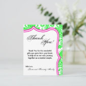 EBENE 4x5 danken Ihnen, grüne Dankeskarte (Stehend Vorderseite)