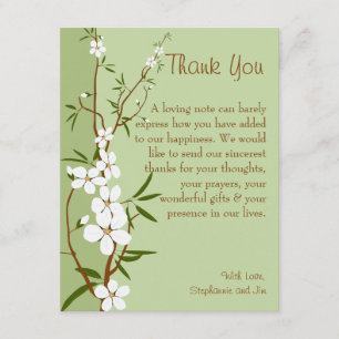 EBENE 4x5 danken Ihnen, Hartriegel-Blumen zu Dankeskarte