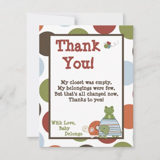 EBENE 4x5 danken Ihnen, Laguna Dankeskarte (Vorderseite)