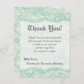 EBENE 4x5 danken Ihnen, Land-tadellosen Dankeskarte (Vorne/Hinten)