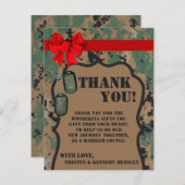 EBENE 4x5 danken Ihnen, Marine-DIGITAL-DRUCK Unifo Dankeskarte (Vorne/Hinten)