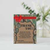 EBENE 4x5 danken Ihnen, Marine-DIGITAL-DRUCK Unifo Dankeskarte (Stehend Vorderseite)