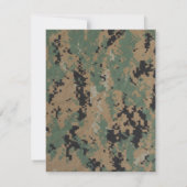 EBENE 4x5 danken Ihnen, Marine-DIGITAL-DRUCK Unifo Dankeskarte (Rückseite)