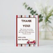 EBENE 4x5 danken Ihnen, Nojo Feuer-Motor zu Dankeskarte (Stehend Vorderseite)