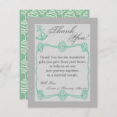 EBENE 4x5 danken Ihnen, Seeknoten-Anker-tiff zu Dankeskarte (Vorne/Hinten)