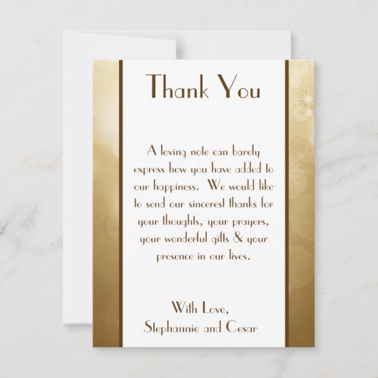 EBENE 4x5 danken Ihnen, Weihnachtskupfer-Unschärfe Dankeskarte (Vorderseite)