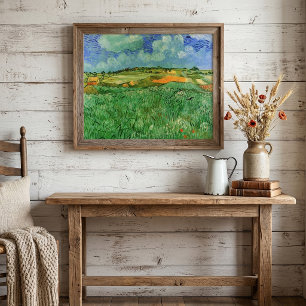 Ebene bei Auvers von Vincent van Gogh Poster