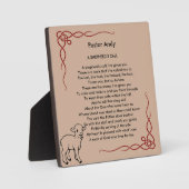 Ebene zur Bewertung von Pastoren mit Personalisier Fotoplatte (Vorderseite)