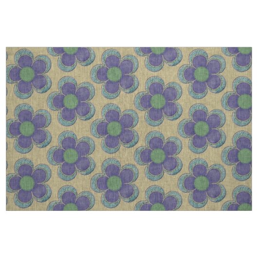 Ebenen (aquamarin/lila/grün) stoff (Fat Quarter (45,7 x 55,9 cm))