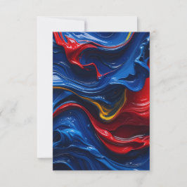 Ebenen auf Farbebenen Dankeskarte