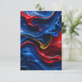 Ebenen auf Farbebenen Dankeskarte (Stehend Vorderseite)