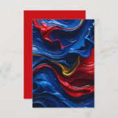 Ebenen auf Farbebenen Dankeskarte (Vorne/Hinten)