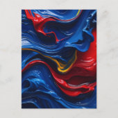 Ebenen auf Farbebenen Postkarte (Vorderseite)