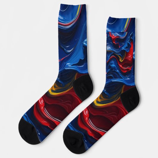 Ebenen auf Farbebenen Socken (Linkes Detail)