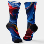 Ebenen auf Farbebenen Socken (Gewinkelt)