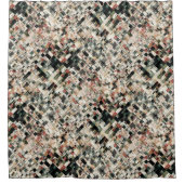 Ebenen der Erdtöne Duschvorhang (Vorderseite)