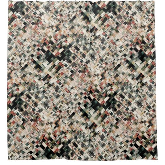 Ebenen der Erdtöne Duschvorhang (Vorderseite)