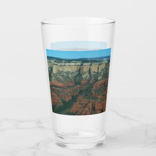 Ebenen der Roten Felsen in Sedona Arizona Glas (Rückseite)