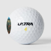 Ebenen der Roten Felsen in Sedona Arizona Golfball (Logo)