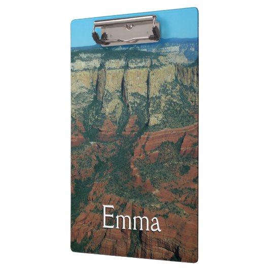 Ebenen der Roten Felsen in Sedona Arizona Klemmbrett (Links)