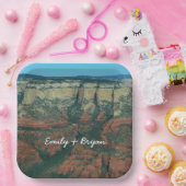 Ebenen der Roten Felsen in Sedona Arizona Pappteller (Party)