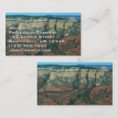 Ebenen der Roten Felsen in Sedona Arizona Visitenkarte (Vorne/Hinten)