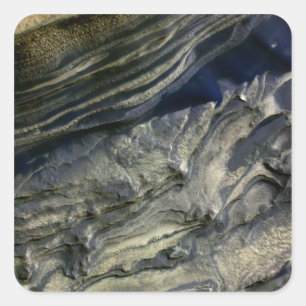 Ebenen, die im Polar Canyon freigelegt werden Quadratischer Aufkleber