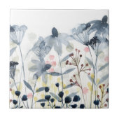 Ebenen Garten - Aquarellfarben - Blume Fliese (Vorderseite)