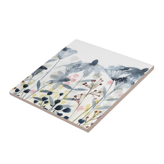 Ebenen Garten - Aquarellfarben - Blume Fliese (Seite)