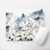Ebenen Garten - Aquarellfarben - Blume Mousepad (Mit Mouse)