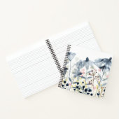 Ebenen Garten - Aquarellfarben - Blume Notizblock (Innenseite)