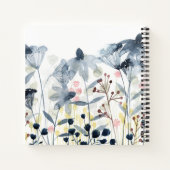 Ebenen Garten - Aquarellfarben - Blume Notizblock (Rückseite)