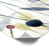 Ebenen Garten - Aquarellfarben - Blume Poster (Ecke)