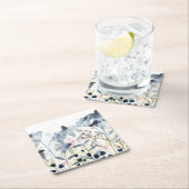 Ebenen Garten - Aquarellfarben - Blume Rechteckiger Pappuntersetzer (Vor Ort)