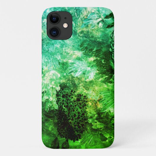 Ebenen grüner Kristalle Case-Mate iPhone Hülle (Rückseite)