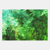 Ebenen grüner Kristalle Geschenkpapier Set (Vorderseite 3)