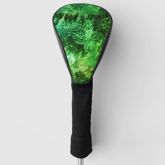 Ebenen grüner Kristalle Golf Headcover (Vorderseite)