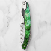 Ebenen grüner Kristalle Kellnermesser (Vorderseite)