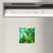 Ebenen grüner Kristalle Magnet (In Situ (Geschirrspüler))