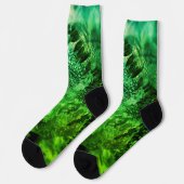 Ebenen grüner Kristalle Socken (Linkes Detail)