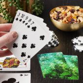 Ebenen grüner Kristalle Spielkarten (In Situ)
