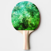 Ebenen grüner Kristalle Tischtennis Schläger (Rückseite)