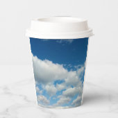 Ebenen in den Wolken Pappbecher (Rückseite)